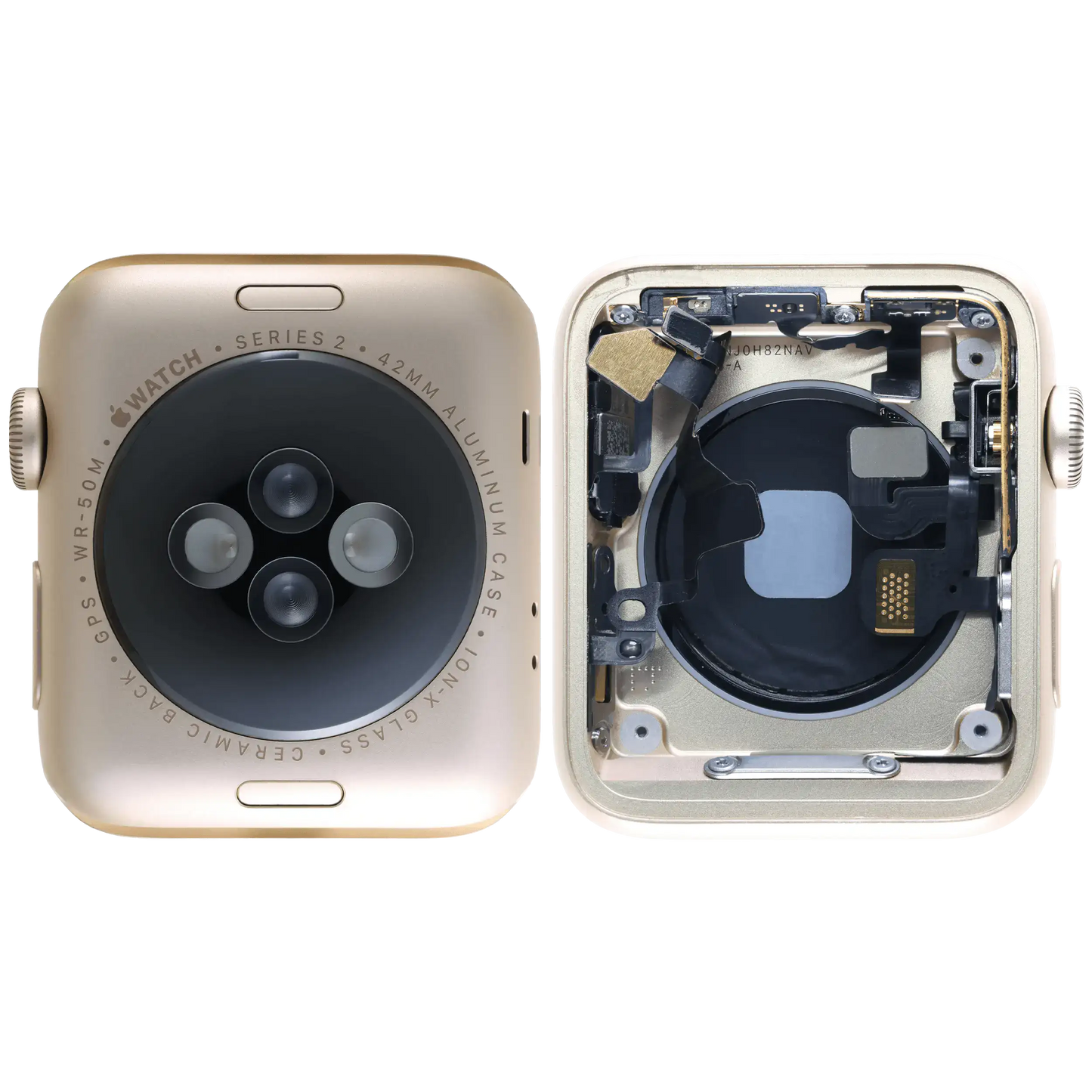 Housing Assembly Compatible For Watch Series 2 (42MM) (Used OEM Pull: Grade A) (Cellular Version) (Aluminum / Gold)