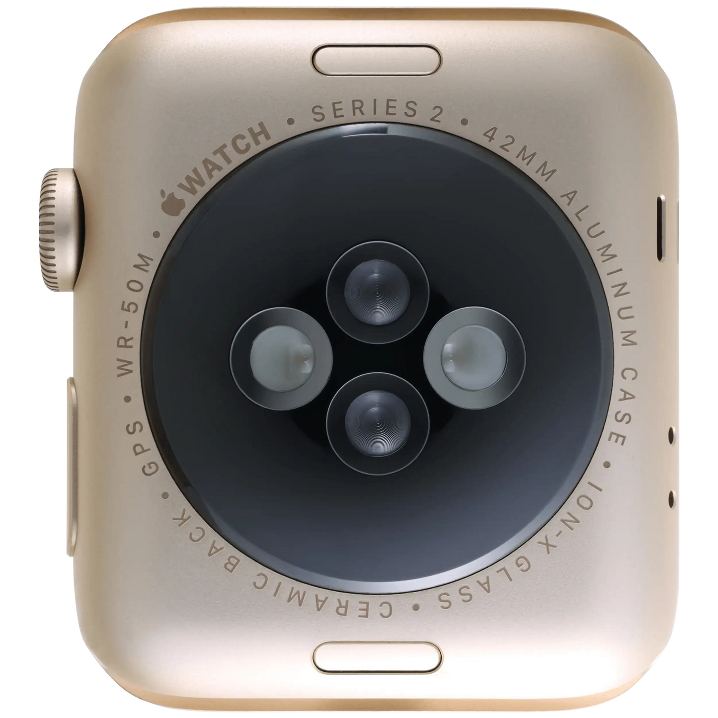 Housing Assembly Compatible For Watch Series 2 (42MM) (Used OEM Pull: Grade A) (Cellular Version) (Aluminum / Gold)