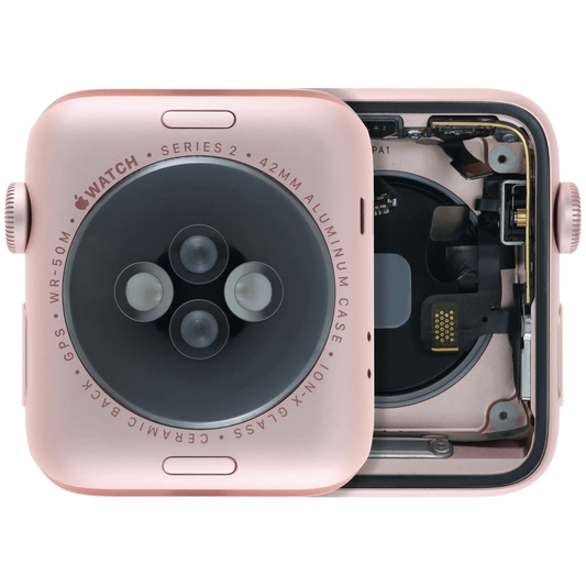 Housing Assembly Compatible For Watch Series 2 (42MM) (Used OEM Pull: Grade A) (Cellular Version) (Aluminum / Rose Gold)