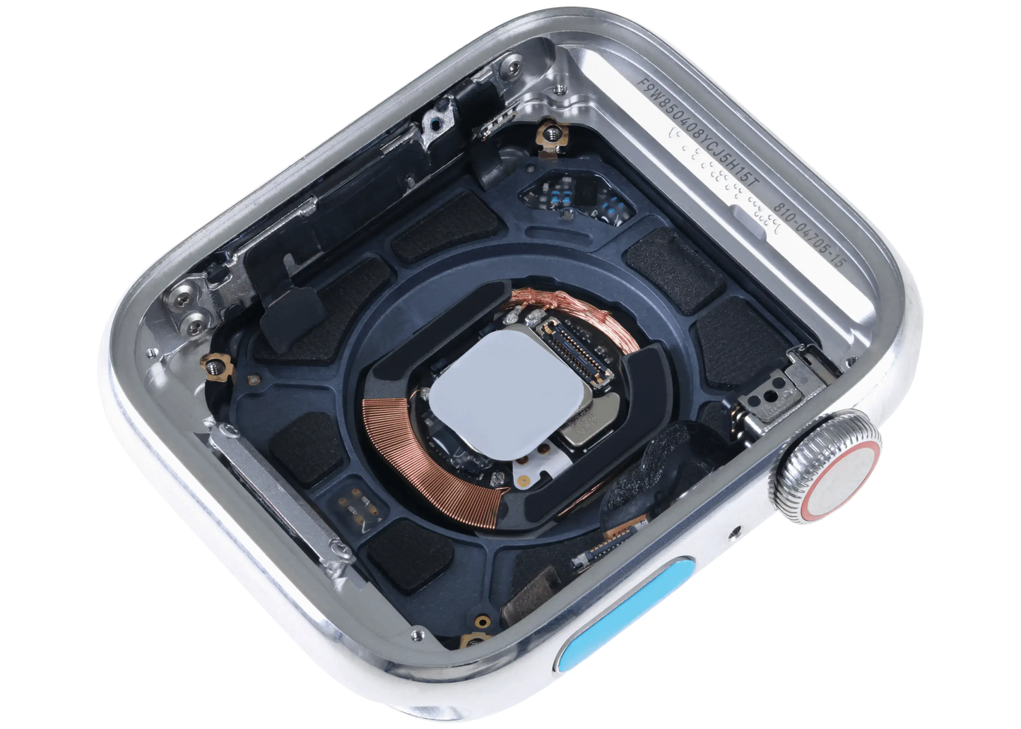 Housing Assembly Compatible For Watch Series 4 (44MM) (Used OEM Pull: Grade A) (Stainless / Silver)