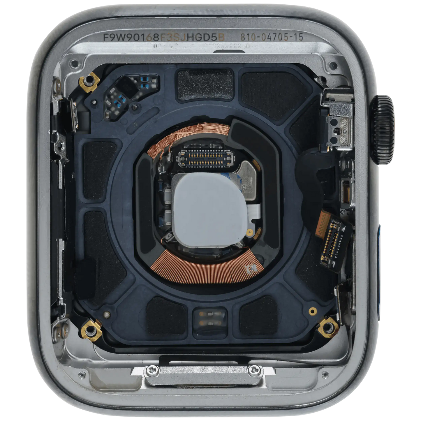 Housing Assembly Compatible For Watch Series 4 (44MM) (Used OEM Pull: Grade A) (Stainless / Space Black)