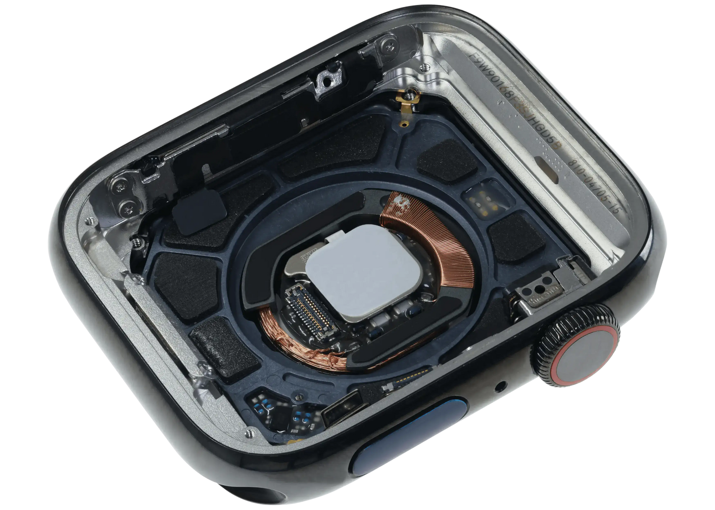Housing Assembly Compatible For Watch Series 4 (44MM) (Used OEM Pull: Grade A) (Stainless / Space Black)