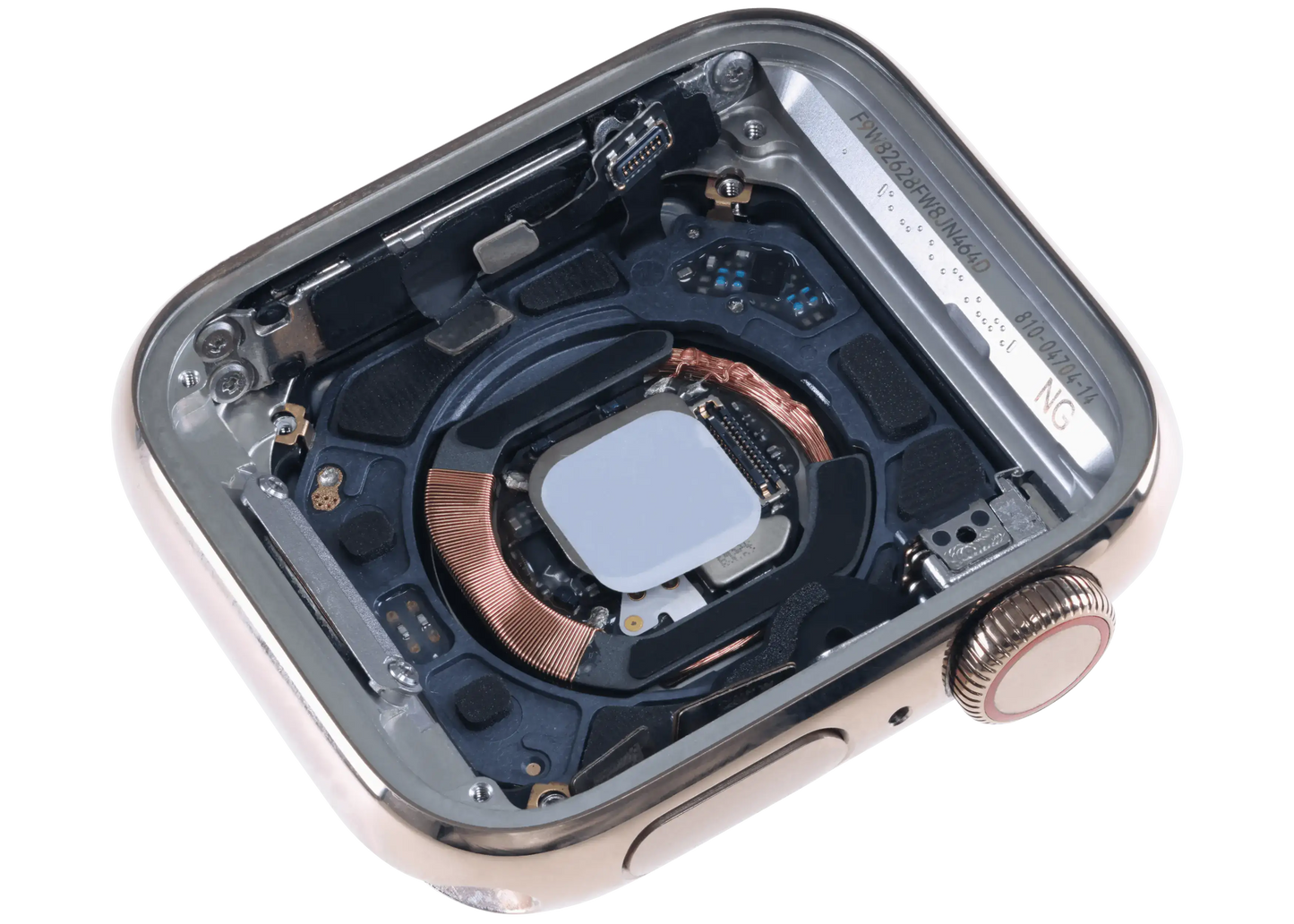 Housing Assembly Compatible For Watch Series 5 (40MM) (Used OEM Pull: Grade A) (Stainless / Gold)