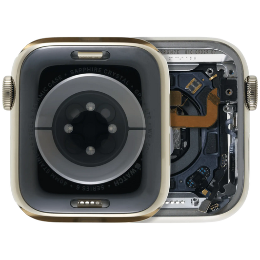 Housing Assembly Compatible For Watch Series 6 (40MM) (Used OEM Pull: Grade A) (Stainless / Gold)