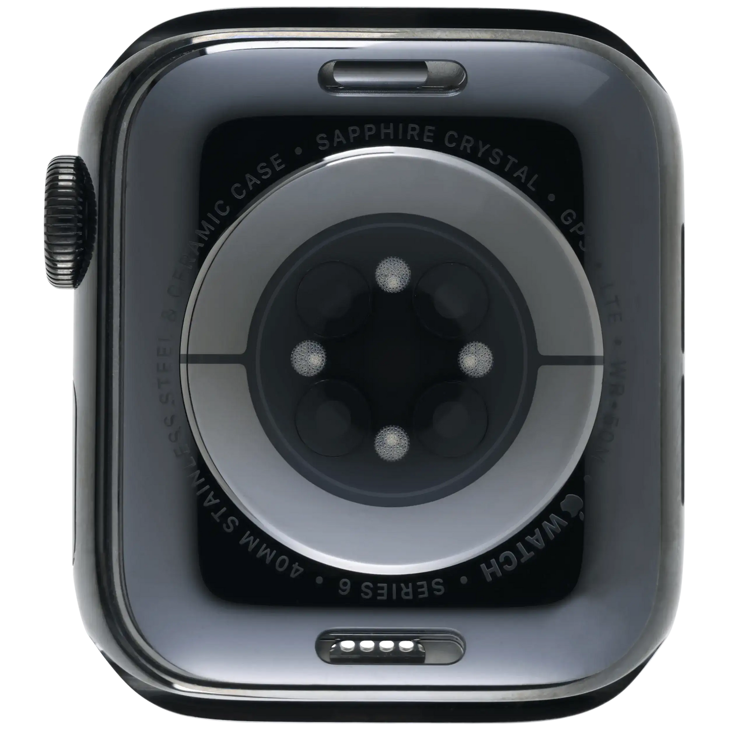 Housing Assembly Compatible For Watch Series 6 (40MM) (Used OEM Pull: Grade A) (Stainless / Space Black)