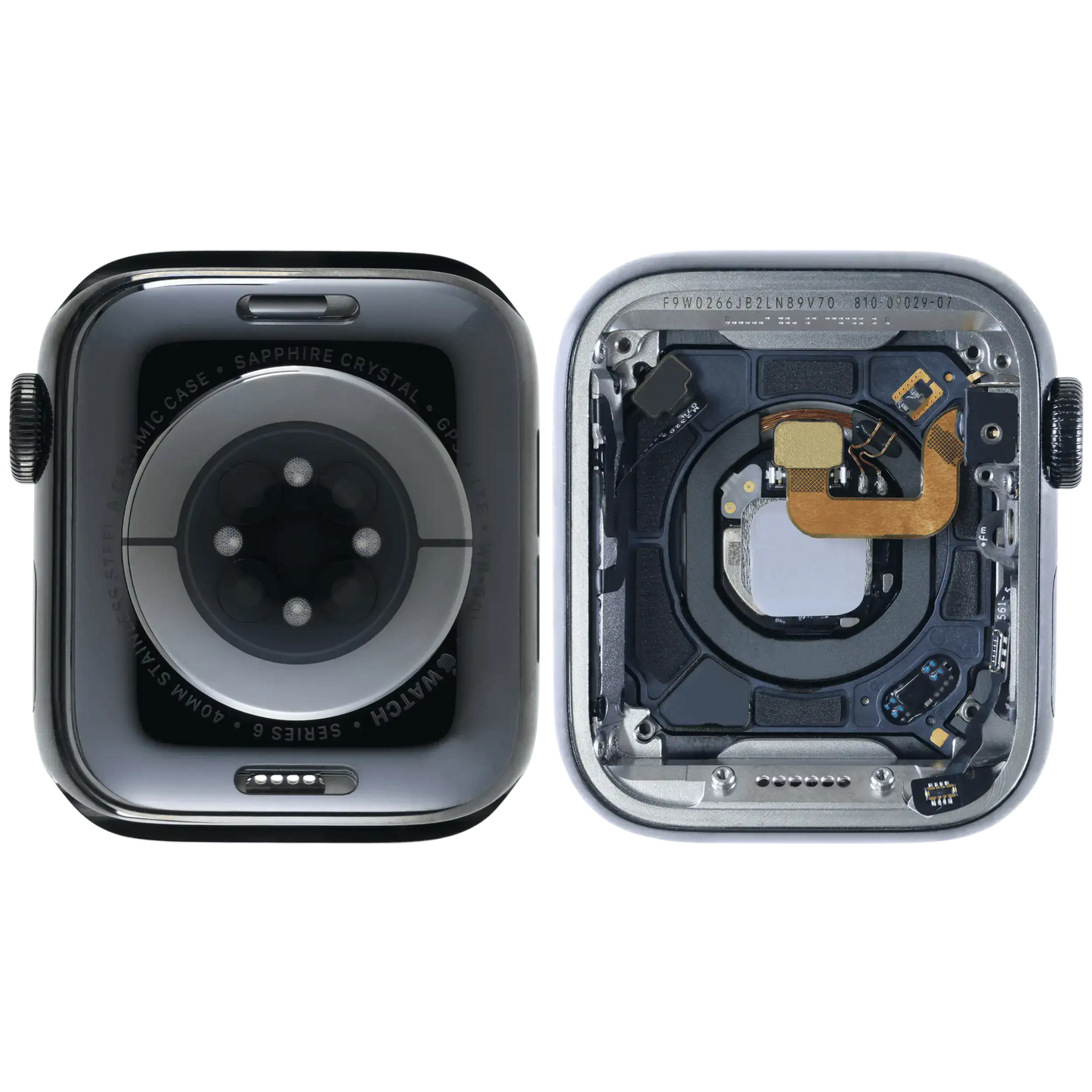 Housing Assembly Compatible For Watch Series 6 (40MM) (Used OEM Pull: Grade A) (Stainless / Space Black)