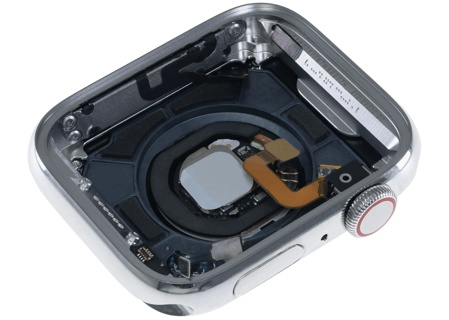 Housing Assembly Compatible For Watch Series 6 (44MM) (Used OEM Pull: Grade A) (Stainless / Silver)