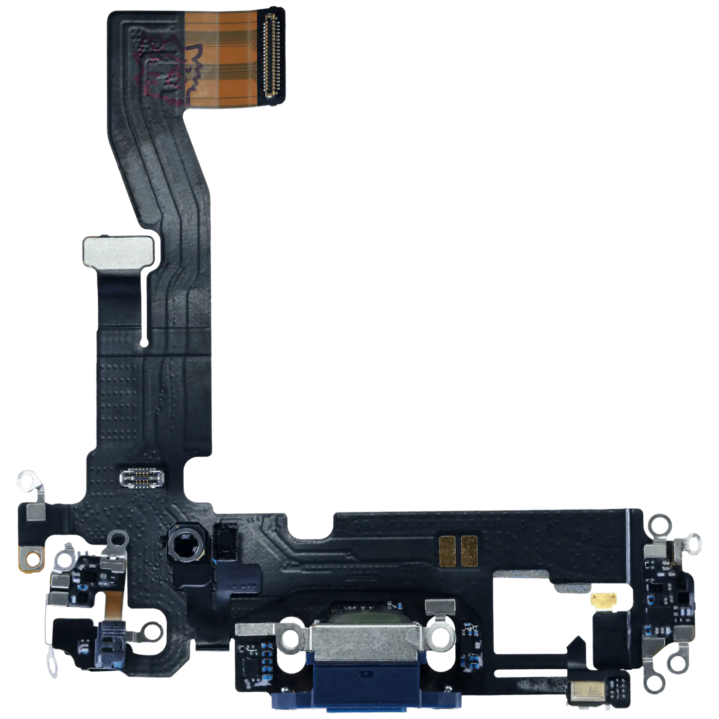 Charging Port Flex Cable For iPhone 12 (Used OEM Pull) (Blue)