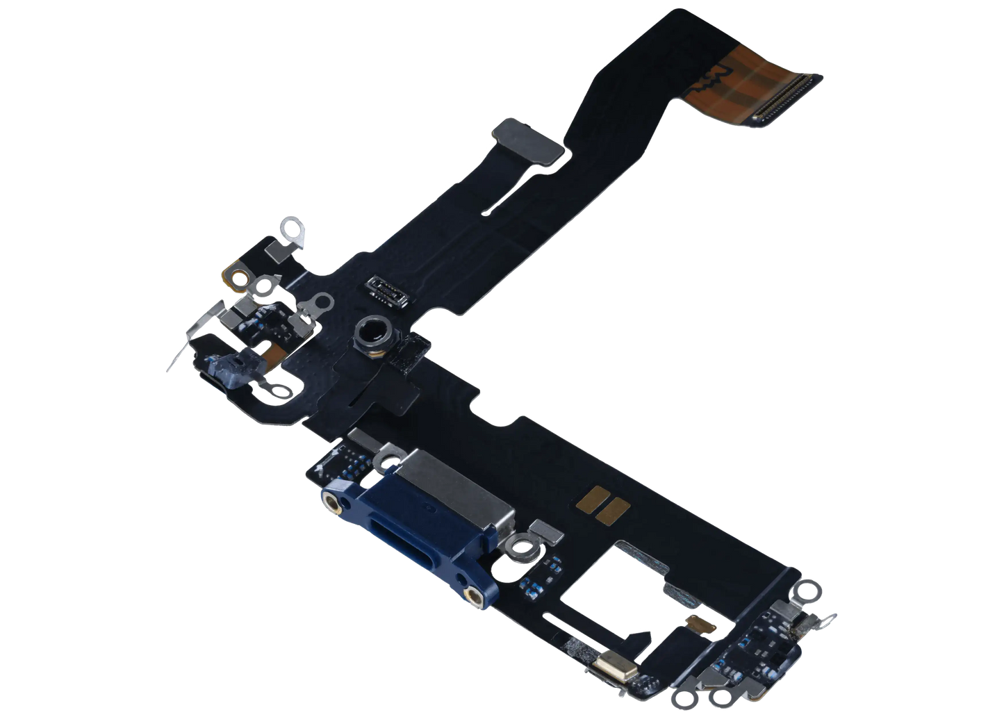 Charging Port Flex Cable For iPhone 12 (Used OEM Pull) (Blue)