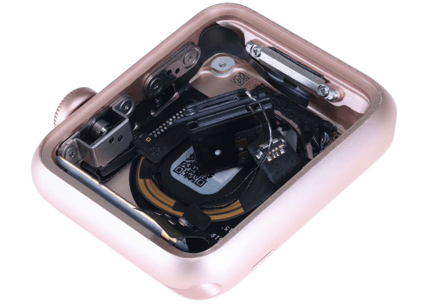 Housing Assembly Compatible For Watch Series 1 (38MM) (Used OEM Pull: Grade A) (Stainless / Rose Gold)