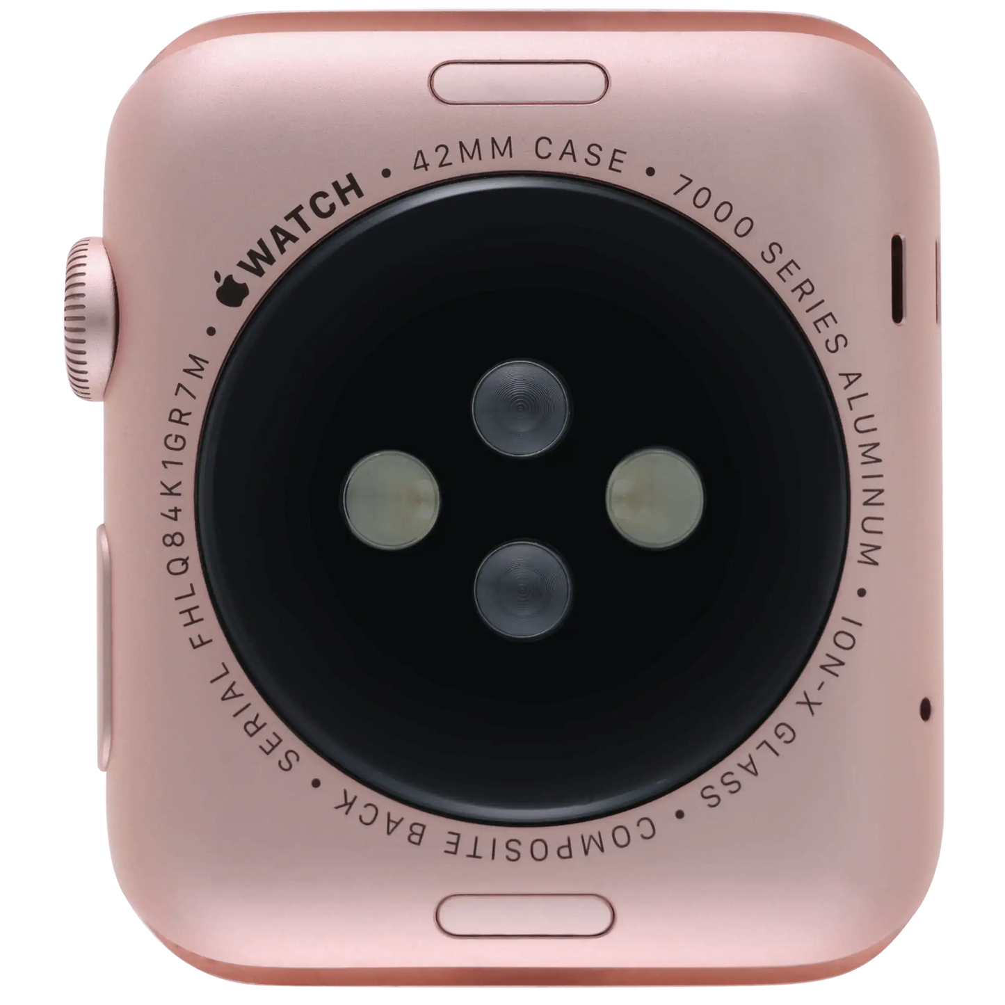 Housing Assembly Compatible For Watch Series 1 (42MM) (Used OEM Pull: Grade A) (Cellular Version) (Aluminum / Rose Gold)