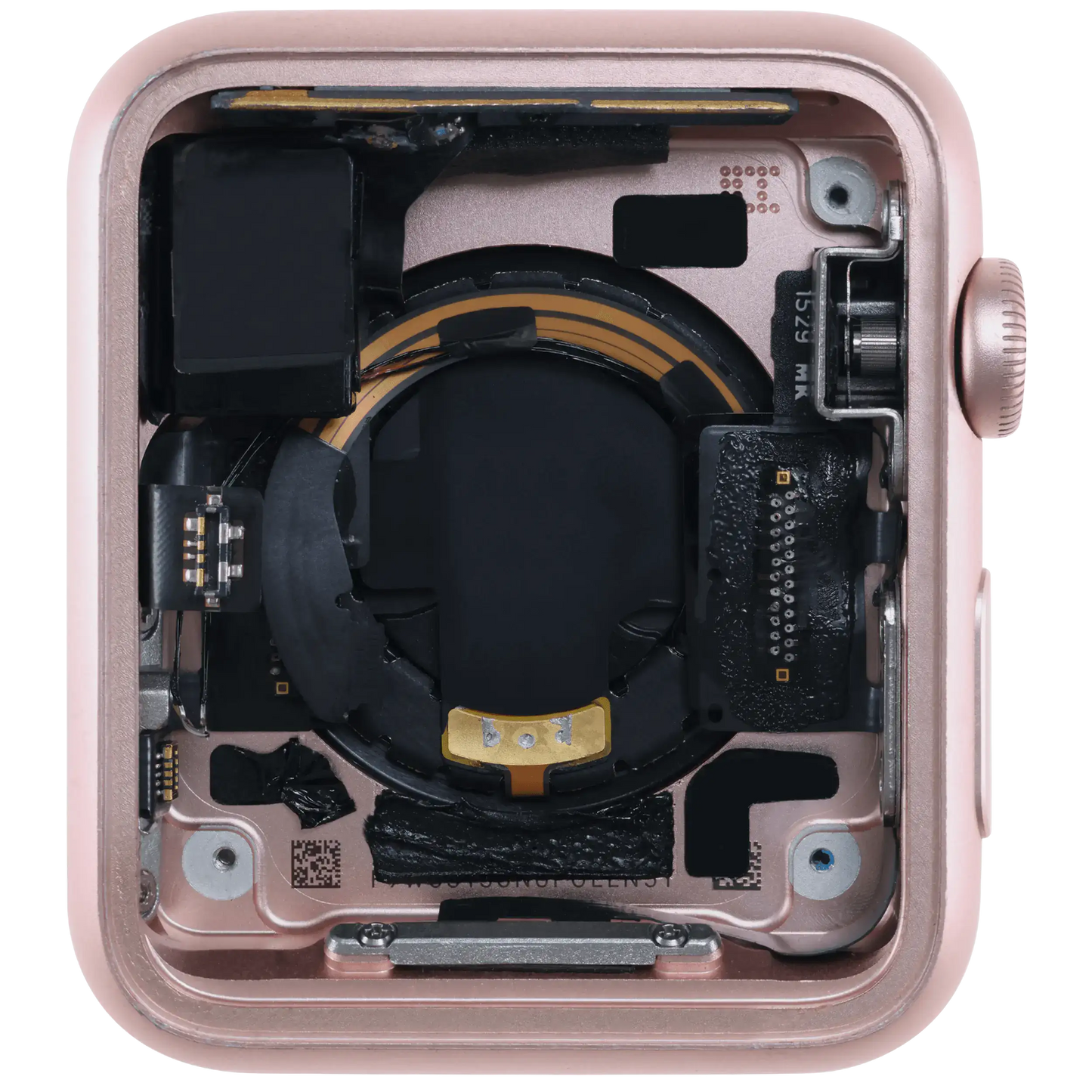Housing Assembly Compatible For Watch Series 1 (42MM) (Used OEM Pull: Grade A) (Cellular Version) (Aluminum / Rose Gold)