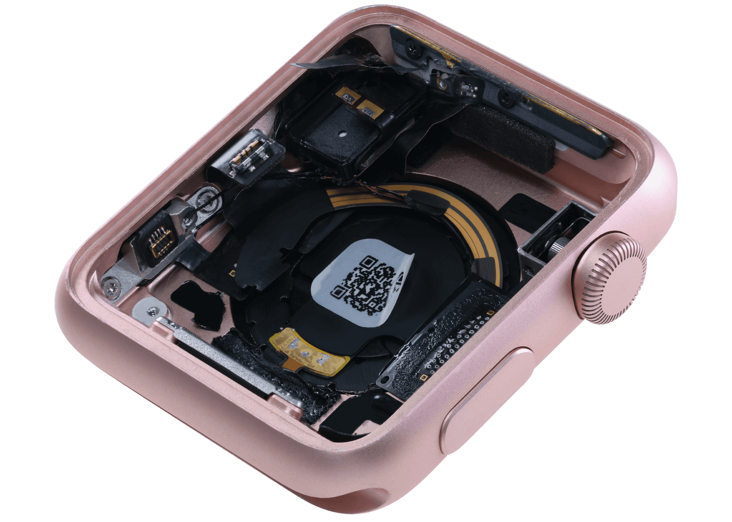 Housing Assembly Compatible For Watch Series 1 (42MM) (Used OEM Pull: Grade A) (Cellular Version) (Aluminum / Rose Gold)