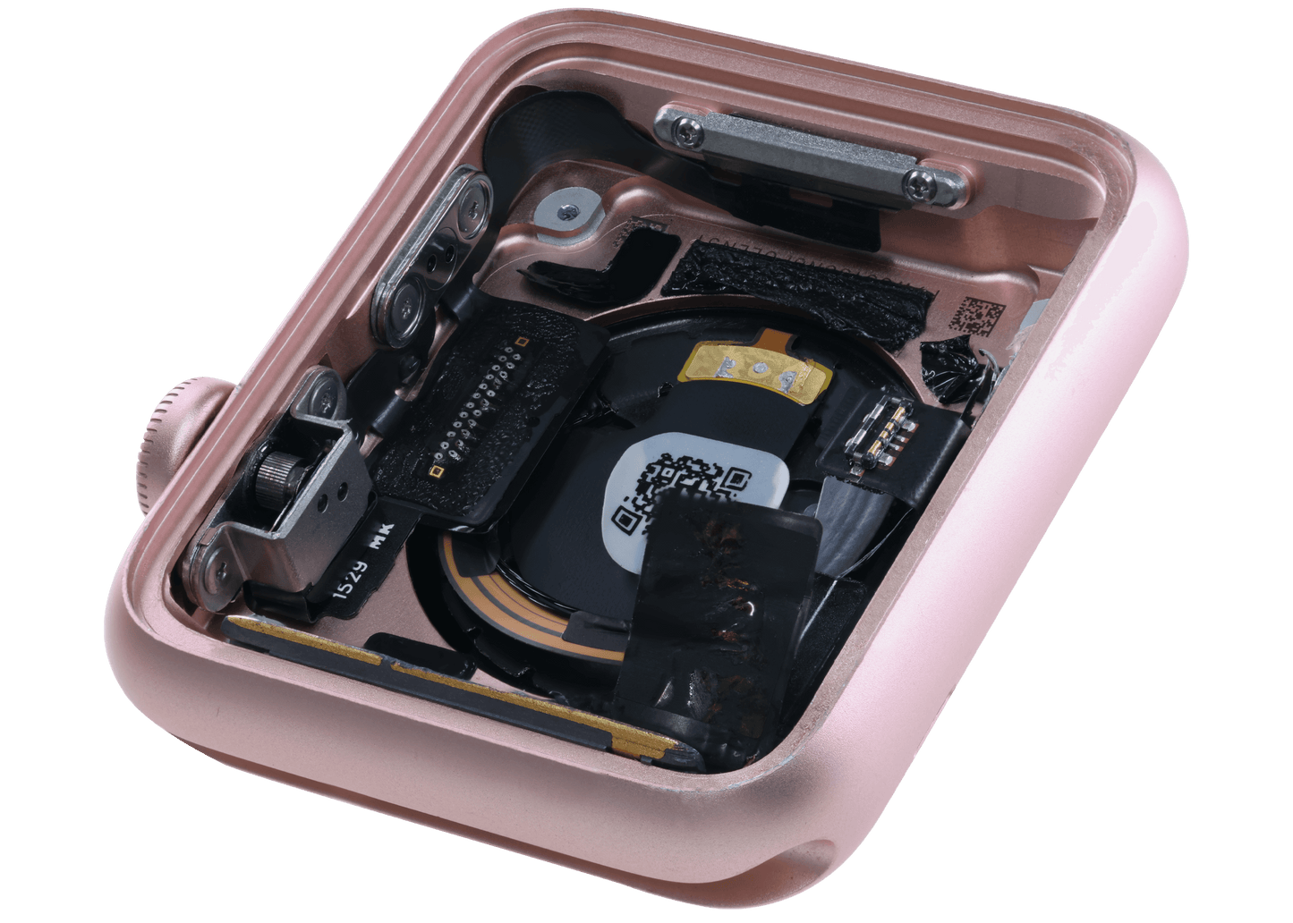 Housing Assembly Compatible For Watch Series 1 (42MM) (Used OEM Pull: Grade A) (Cellular Version) (Aluminum / Rose Gold)