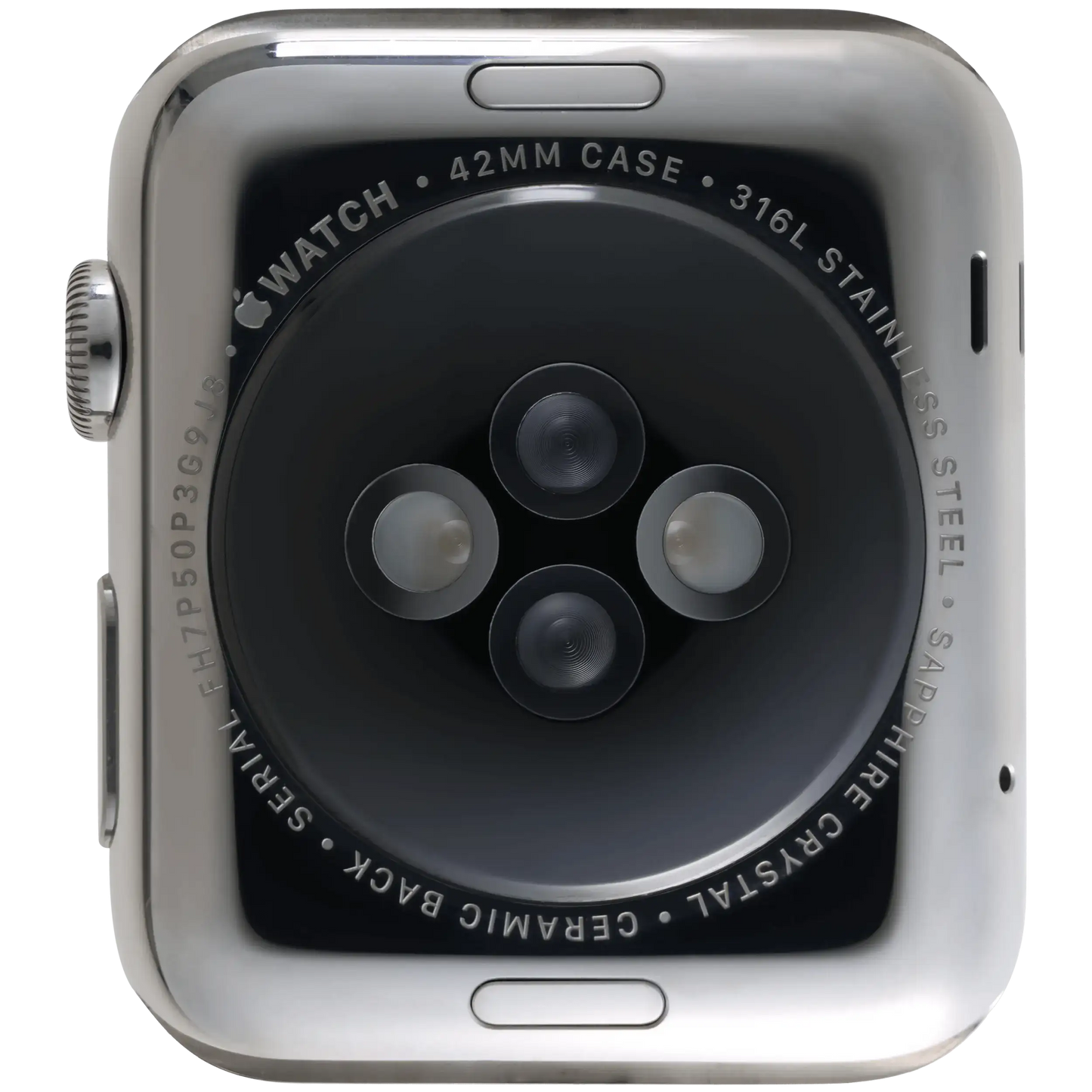 Housing Assembly Compatible For Watch Series 1 (42MM) (Used OEM Pull: Grade A) (Stainless / Silver)