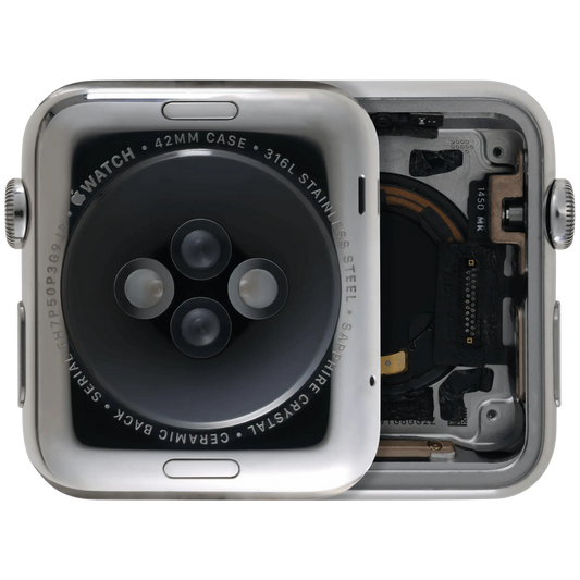 Housing Assembly Compatible For Watch Series 1 (42MM) (Used OEM Pull: Grade A) (Stainless / Silver)