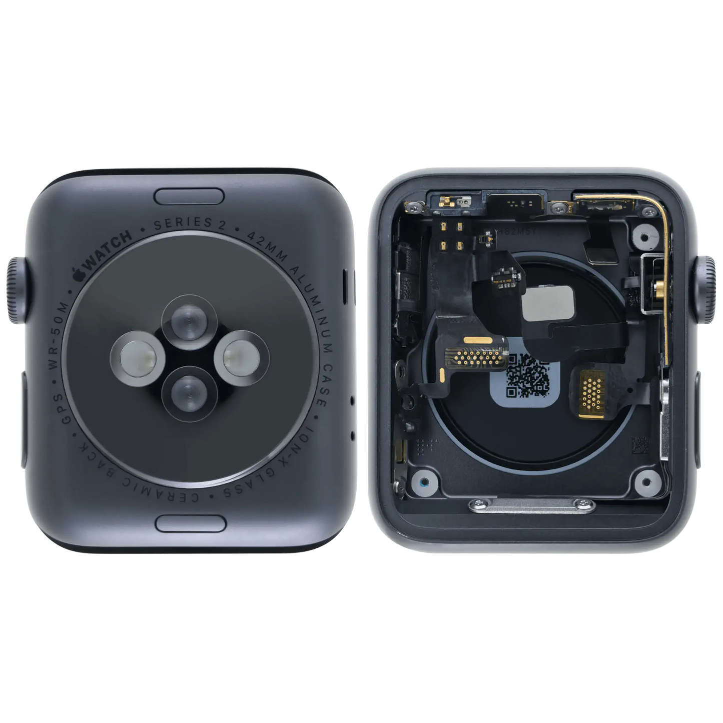 Housing Assembly Compatible For Watch Series 2 (42MM) (Used OEM Pull: Grade A) (Cellular Version) (Aluminum / Space Black)