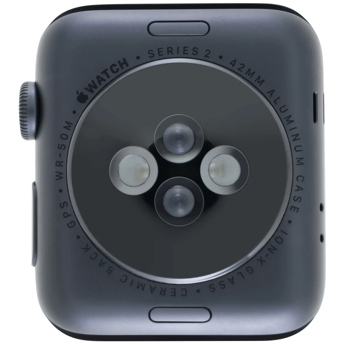 Housing Assembly Compatible For Watch Series 2 (42MM) (Used OEM Pull: Grade A) (Cellular Version) (Aluminum / Space Black)