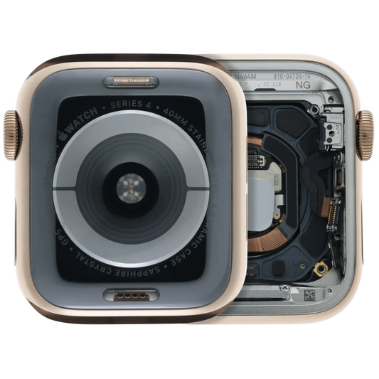 Housing Assembly Compatible For Watch Series 4 (40MM) (Used OEM Pull: Grade A) (Stainless / Gold)
