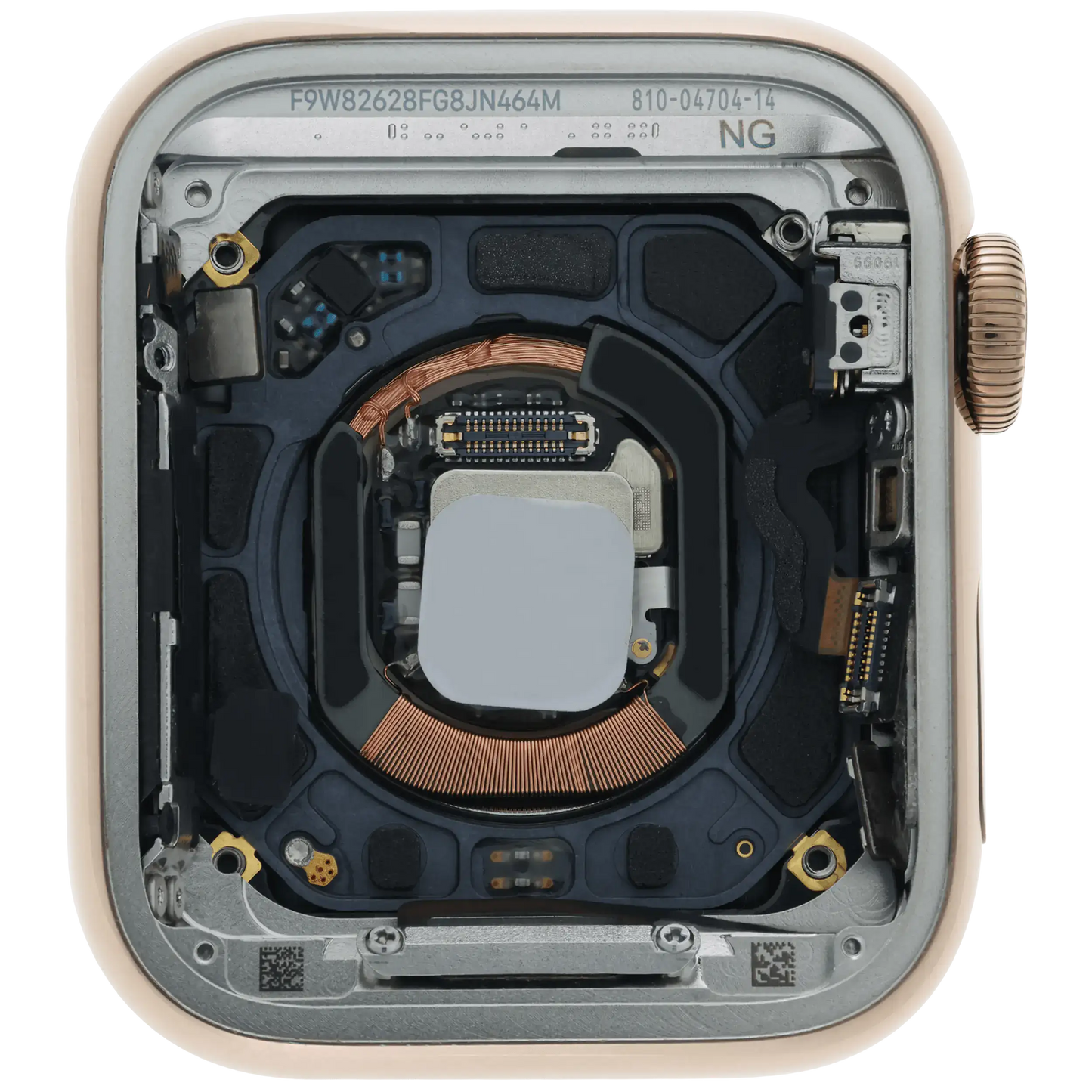 Housing Assembly Compatible For Watch Series 4 (40MM) (Used OEM Pull: Grade A) (Stainless / Gold)