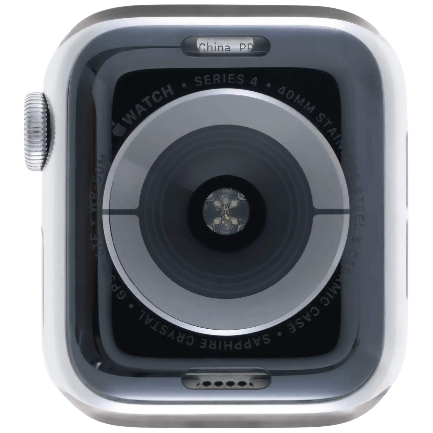 Housing Assembly Compatible For Watch Series 4 (40MM) (Used OEM Pull: Grade A) (Stainless / Silver)