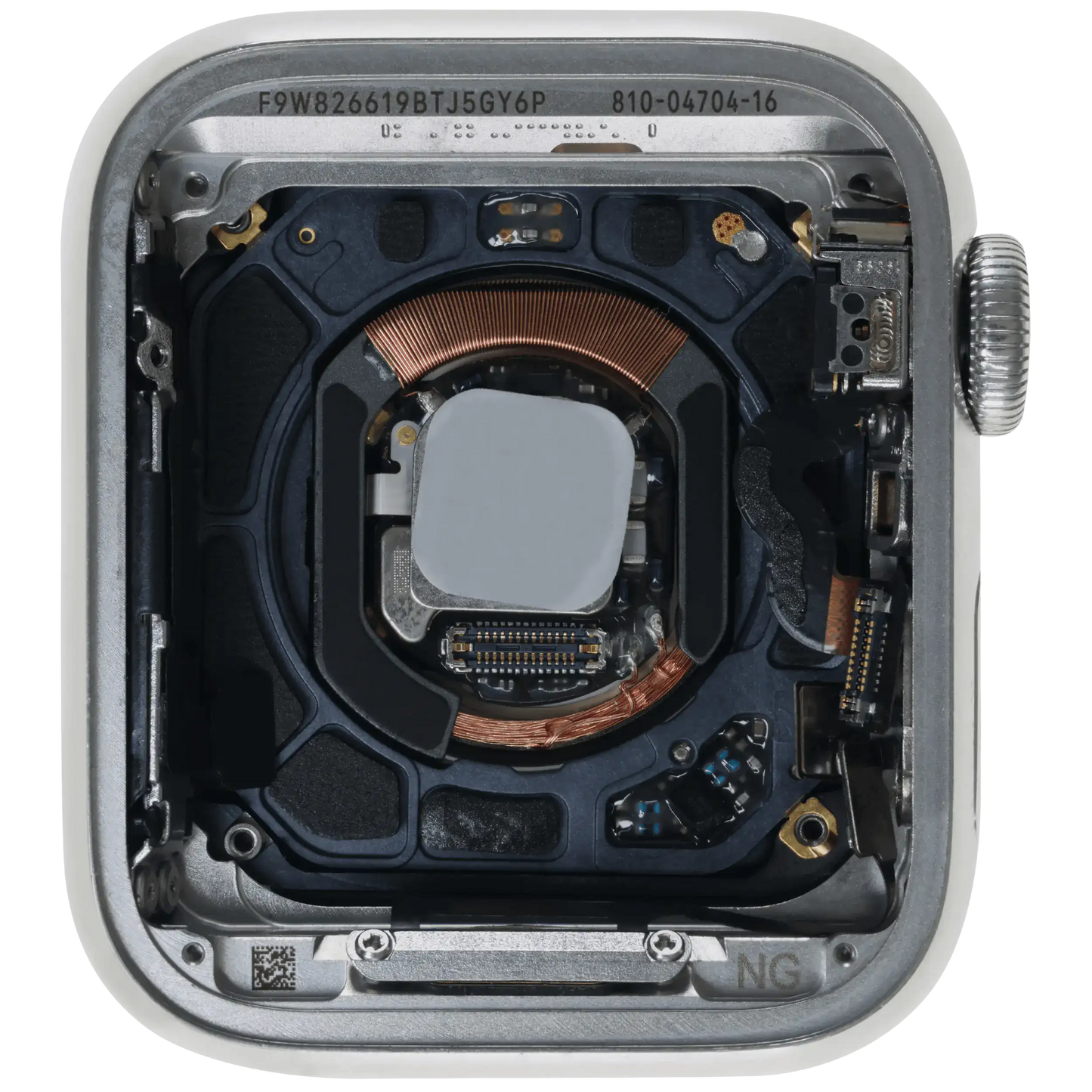Housing Assembly Compatible For Watch Series 4 (40MM) (Used OEM Pull: Grade A) (Stainless / Silver)