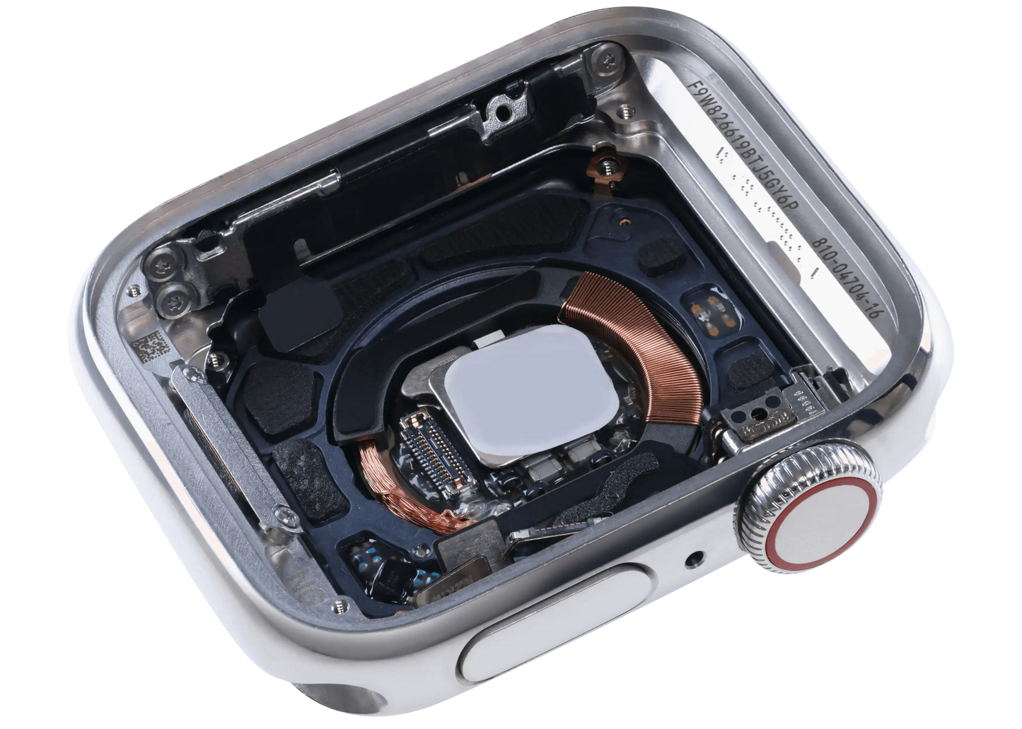 Housing Assembly Compatible For Watch Series 4 (40MM) (Used OEM Pull: Grade A) (Stainless / Silver)