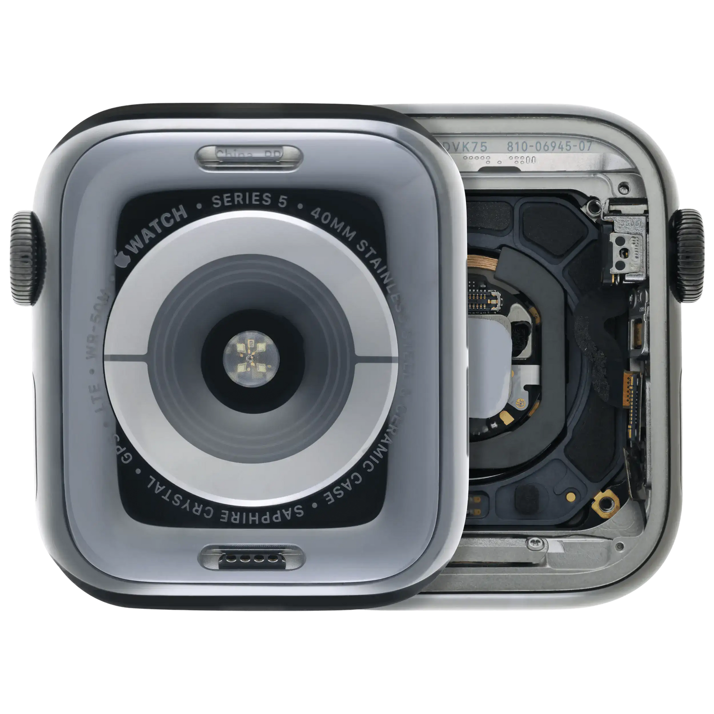 Housing Assembly Compatible For Watch Series 5 (40MM) (Used OEM Pull: Grade A) (Stainless / Space Black)