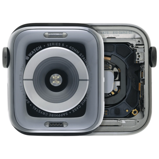 Housing Assembly Compatible For Watch Series 5 (40MM) (Used OEM Pull: Grade A) (Stainless / Space Black)