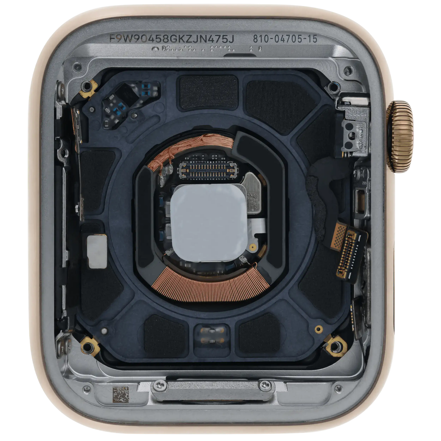 Housing Assembly Compatible For Watch Series 5 (44MM) (Used OEM Pull: Grade A) (Stainless / Gold)
