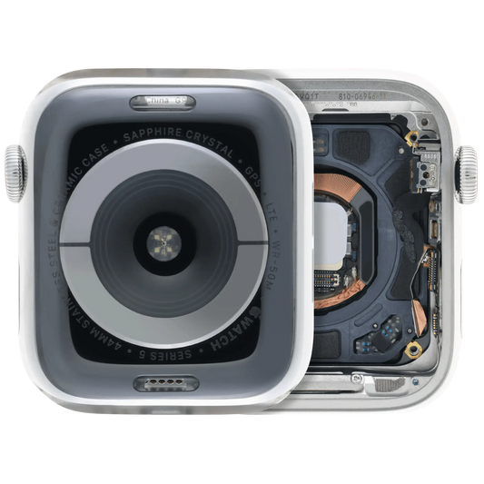 Housing Assembly Compatible For Watch Series 5 (44MM) (Used OEM Pull: Grade A) (Stainless / Silver)