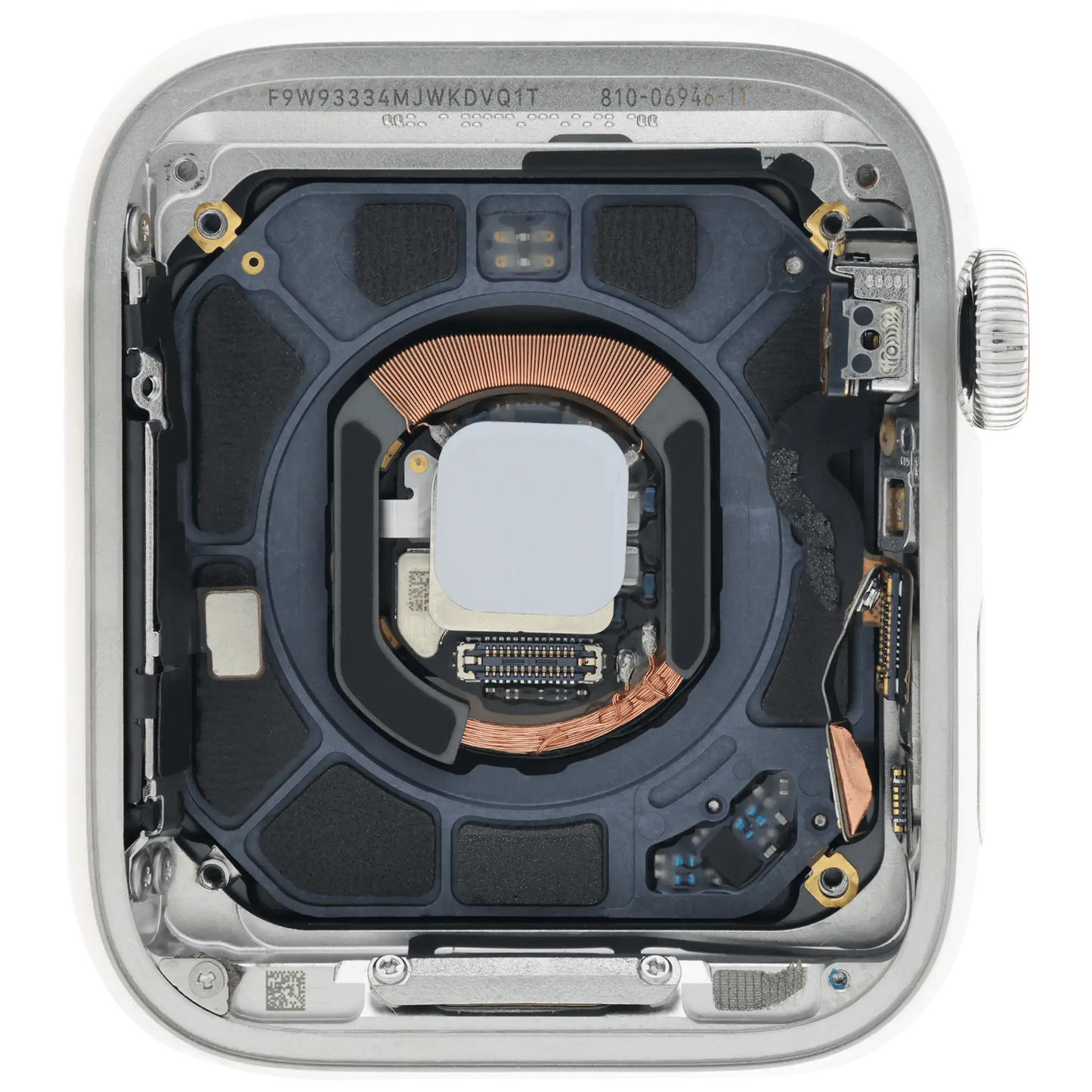 Housing Assembly Compatible For Watch Series 5 (44MM) (Used OEM Pull: Grade A) (Stainless / Silver)