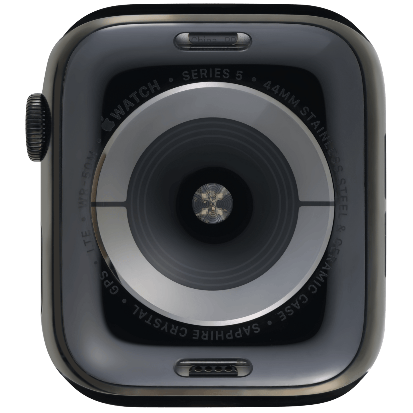 Housing Assembly Compatible For Watch Series 5 (44MM) (Used OEM Pull: Grade A) (Stainless / Space Black)