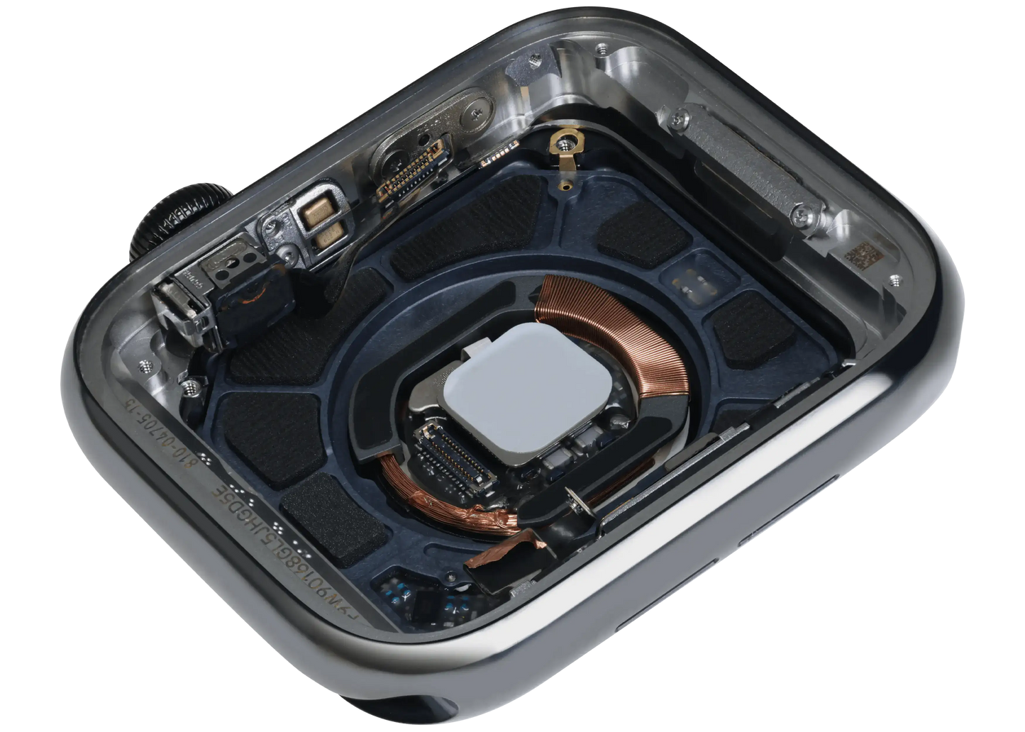 Housing Assembly Compatible For Watch Series 5 (44MM) (Used OEM Pull: Grade A) (Stainless / Space Black)