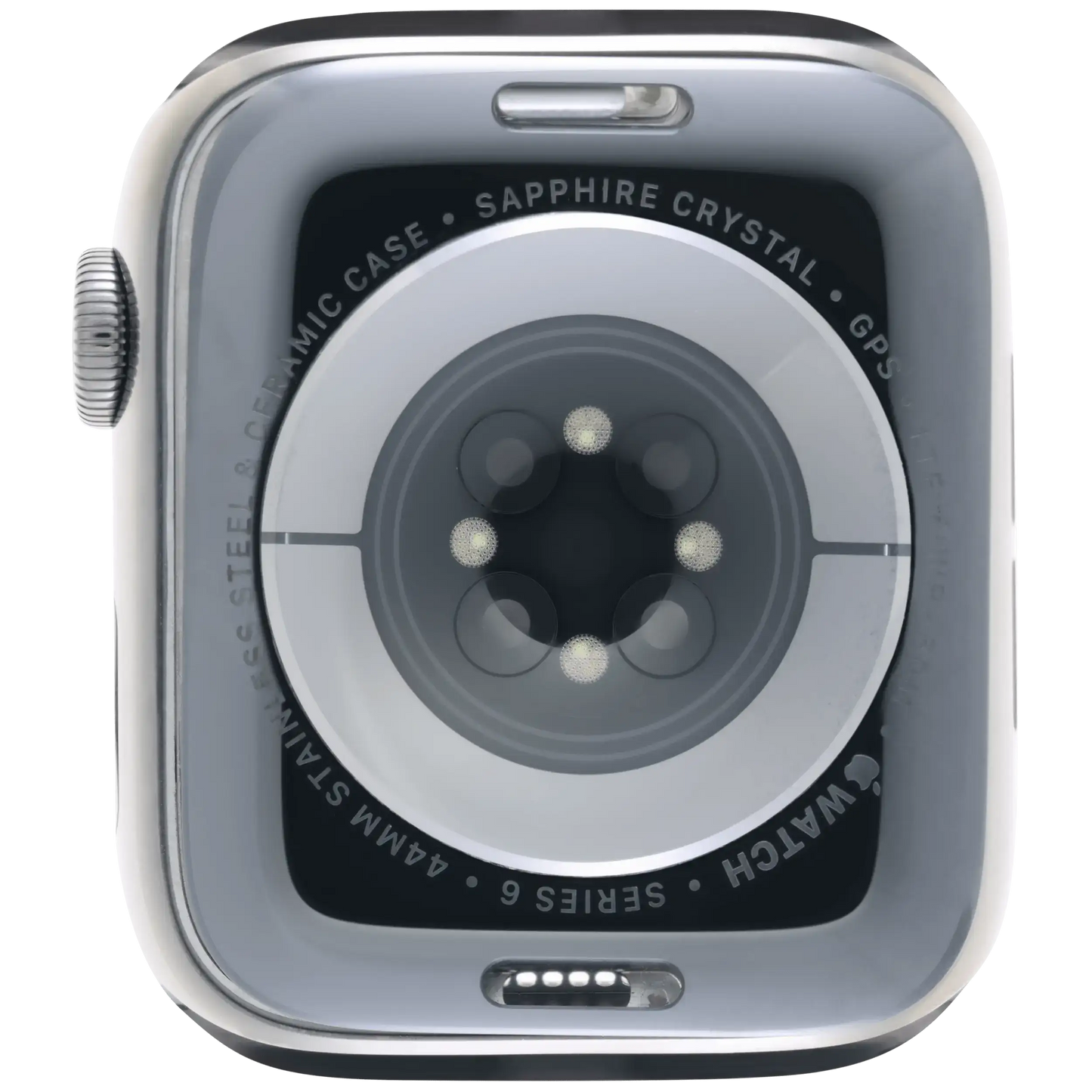 Housing Assembly Compatible For Watch Series 6 (44MM) (Used OEM Pull: Grade A) (Stainless / Space Black)