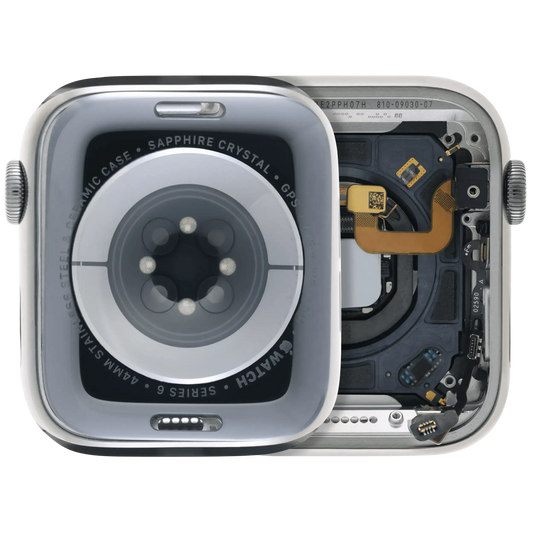 Housing Assembly Compatible For Watch Series 6 (44MM) (Used OEM Pull: Grade A) (Stainless / Space Black)