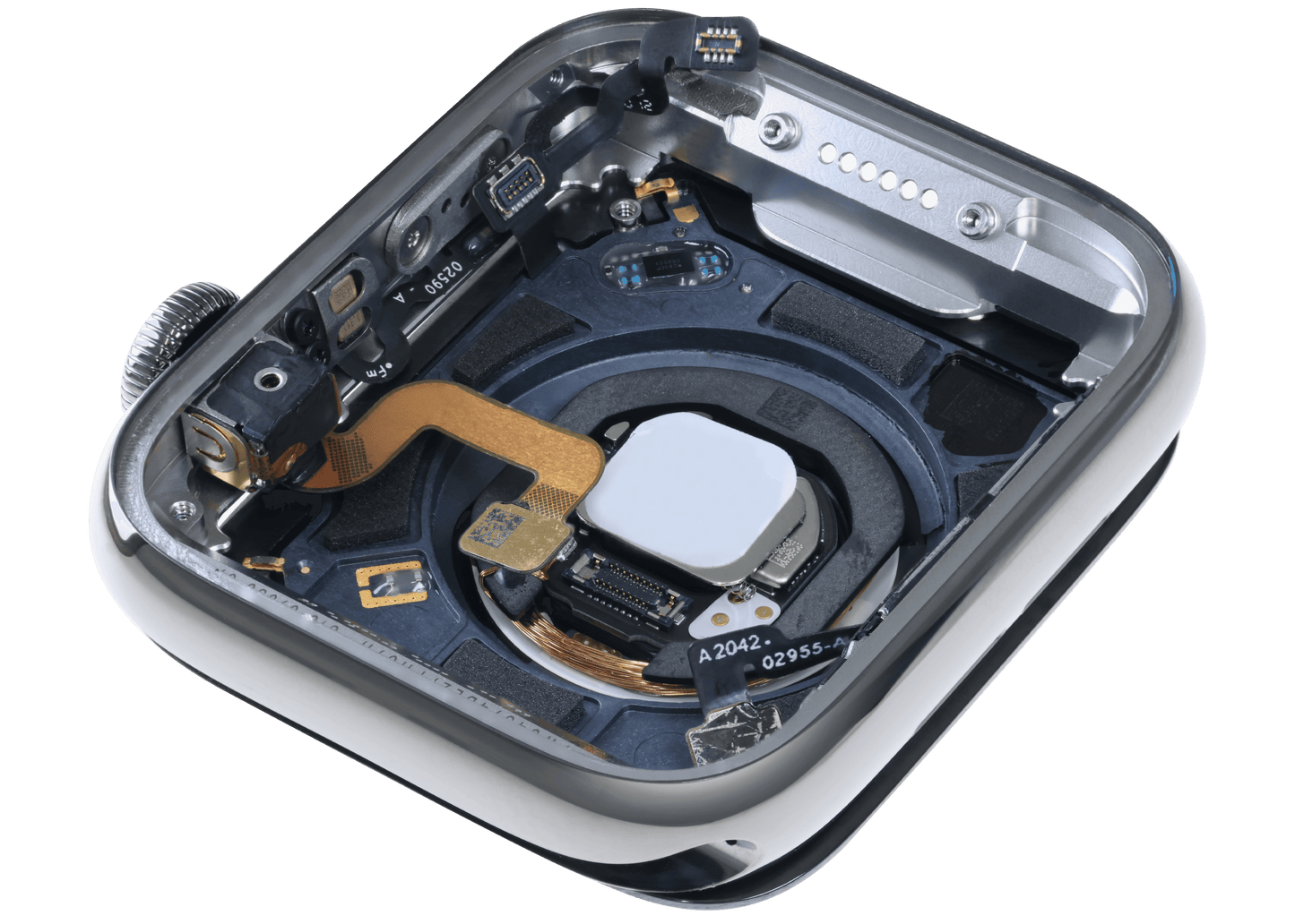 Housing Assembly Compatible For Watch Series 6 (44MM) (Used OEM Pull: Grade A) (Stainless / Space Black)