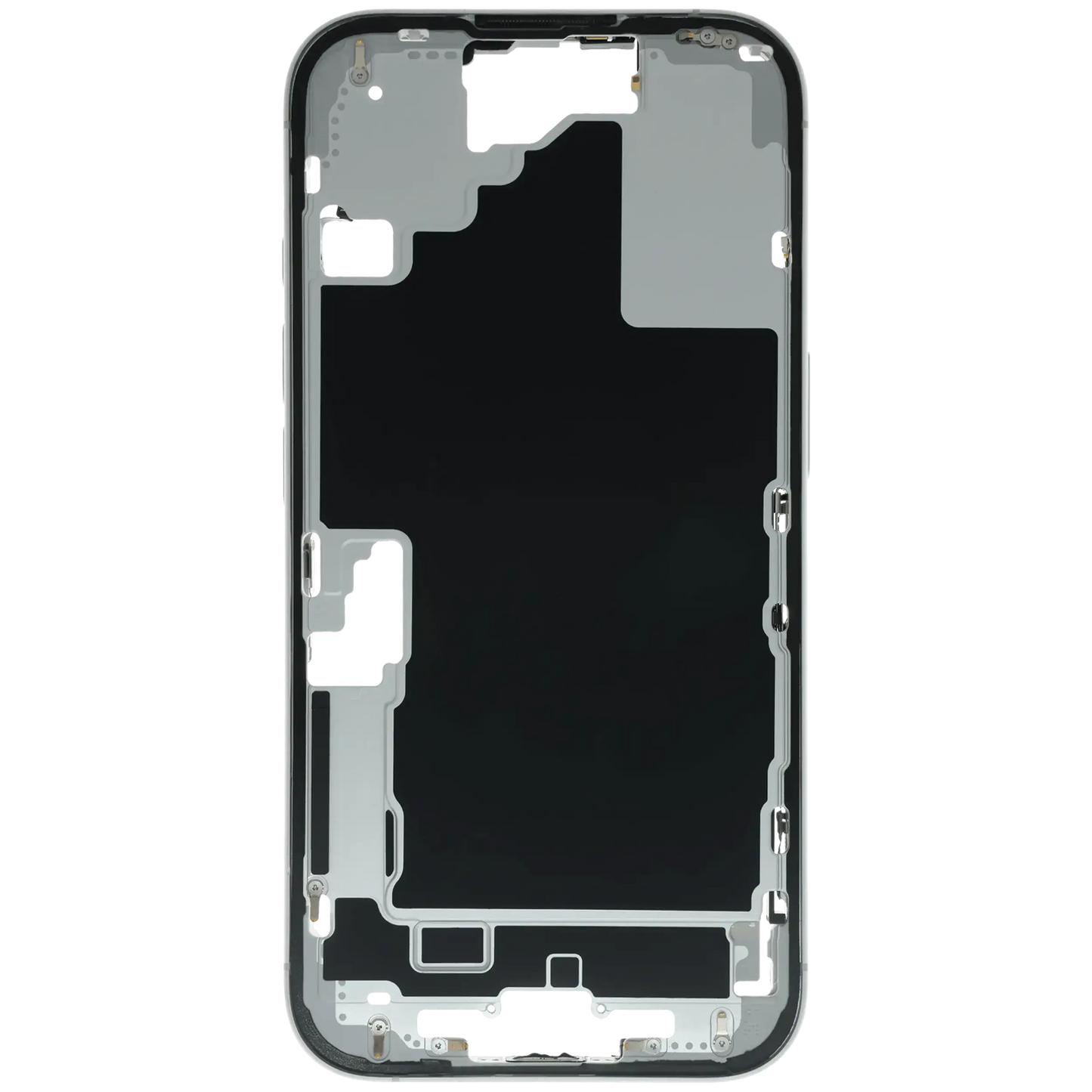 Mid-Frame Housing W/ Small Parts For iPhone 16 (US Version) (Used OEM Pull: Grade B) (White)