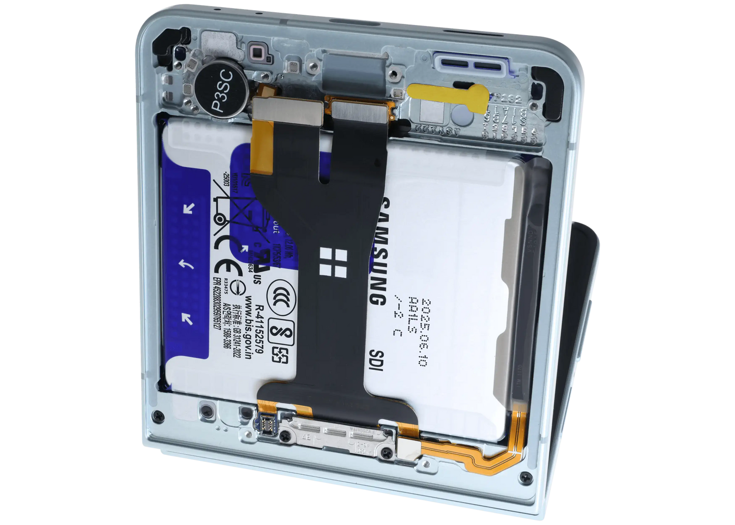 Inner OLED Assembly With Frame For Samsung Galaxy Z Flip 7 5G (US & International) (Service Pack) (Mint) - Replacement iPhone Parts