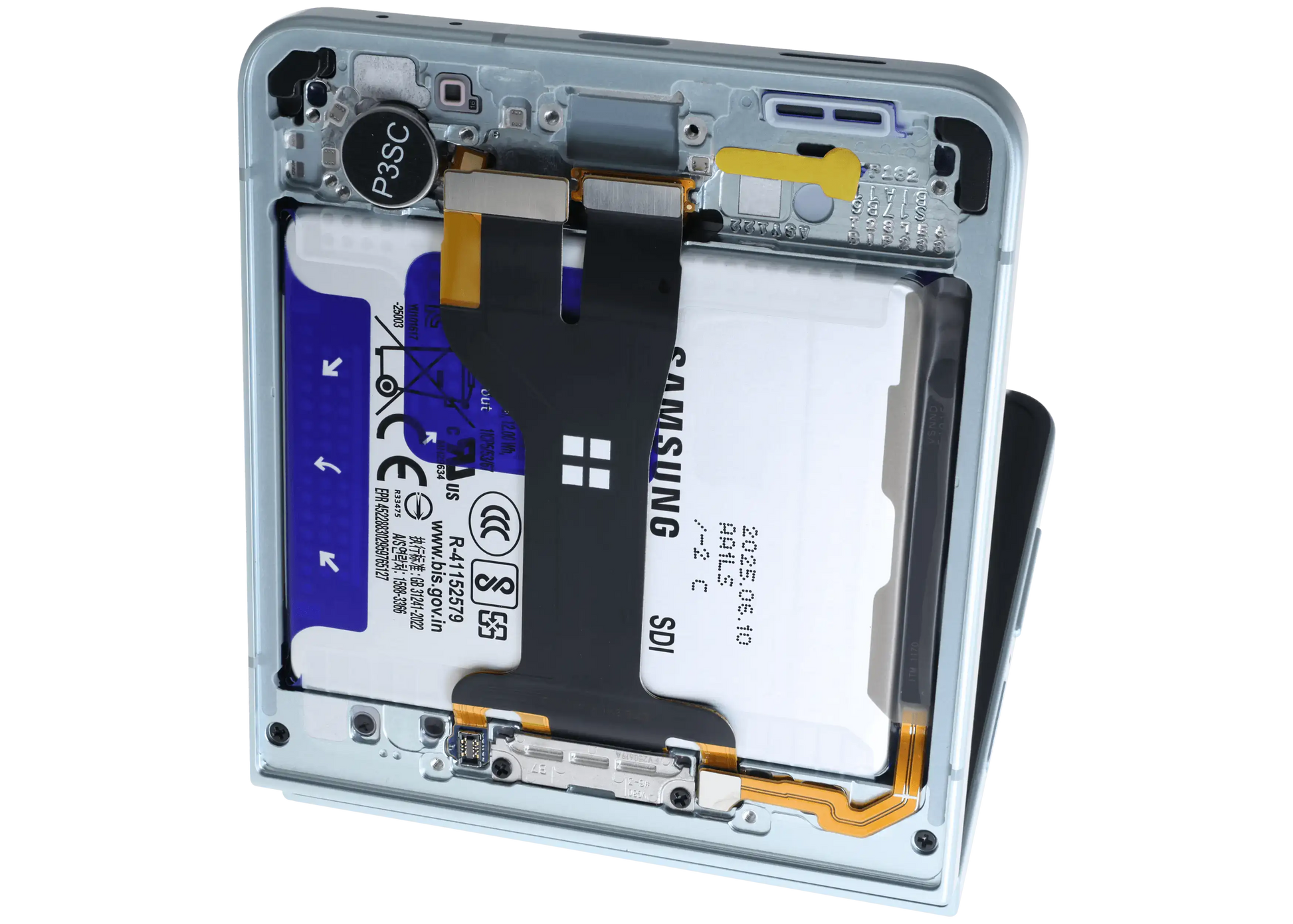 Inner OLED Assembly With Frame For Samsung Galaxy Z Flip 7 5G (US & International) (Service Pack) (Mint) - Replacement iPhone Parts