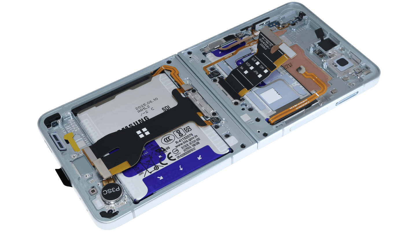 Inner OLED Assembly With Frame For Samsung Galaxy Z Flip 7 5G (US & International) (Service Pack) (Mint) - Replacement iPhone Parts