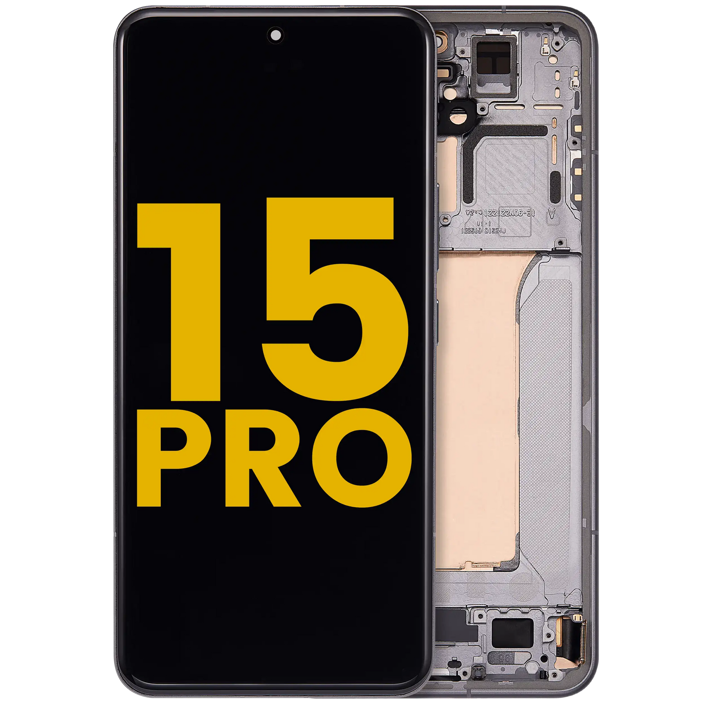 OLED Assembly With Frame For Xiaomi 15 Pro (Refurbished) (Black) – replacement part product view – OLED Display Replacement for phone repair