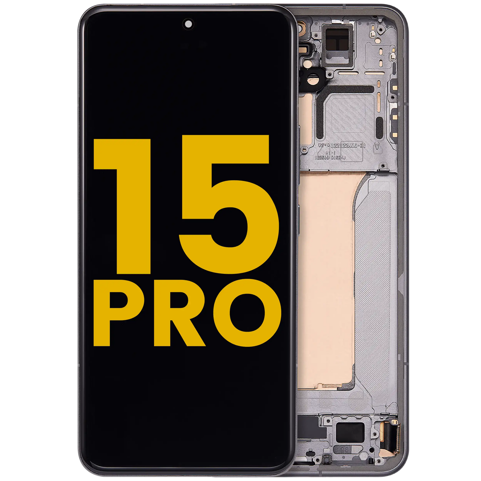 OLED Assembly With Frame For Xiaomi 15 Pro (Refurbished) (Black) – replacement part product view – OLED Display Replacement for phone repair