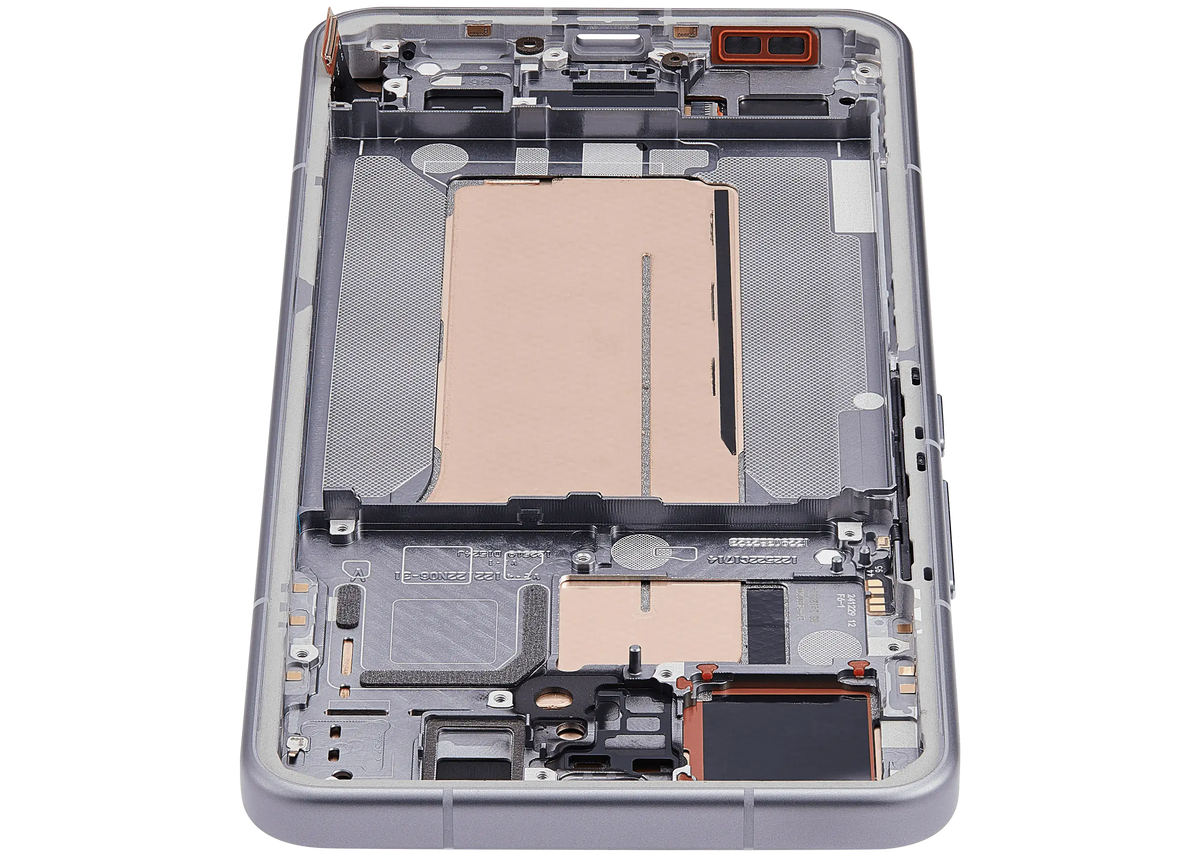 OLED Assembly With Frame For Xiaomi 15 Pro (Refurbished) (Black) – device repair component close-up – OLED Display Replacement for phone repair
