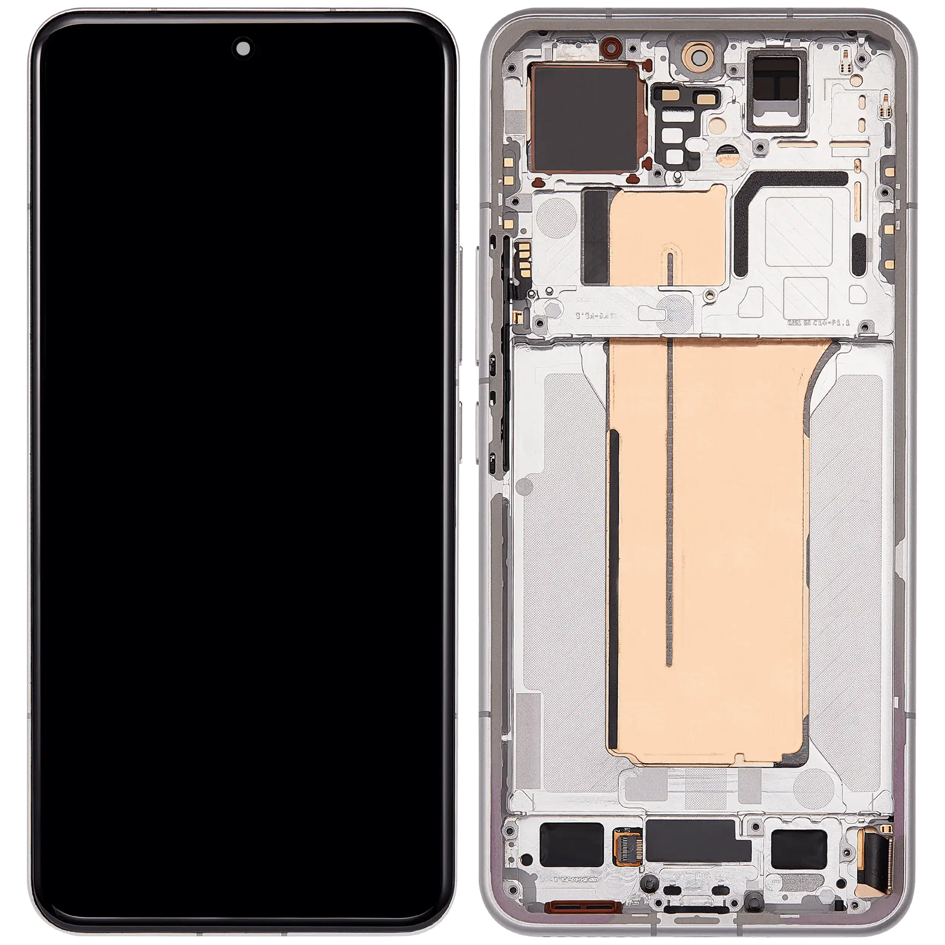 OLED Assembly With Frame For Xiaomi 15 Pro (Refurbished) (White) – repair part compatibility view – OLED Display Replacement for phone repair