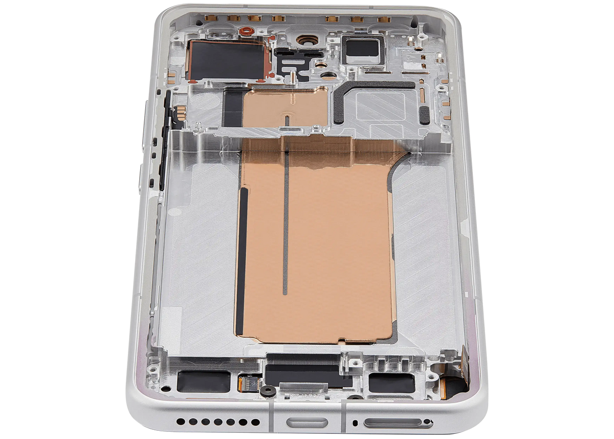 OLED Assembly With Frame For Xiaomi 15 Pro (Refurbished) (White) – mobile phone part alternate view – OLED Display Replacement for phone repair
