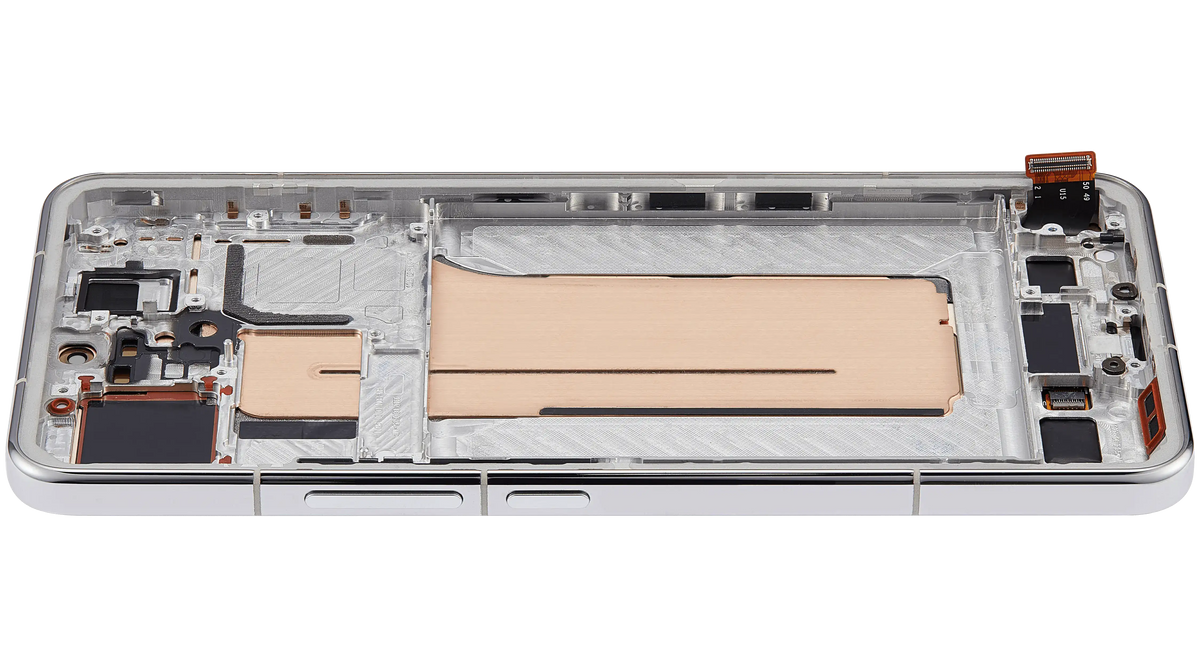 OLED Assembly With Frame For Xiaomi 15 Pro (Refurbished) (Silver) – replacement component detailed view – OLED Display Replacement for phone repair