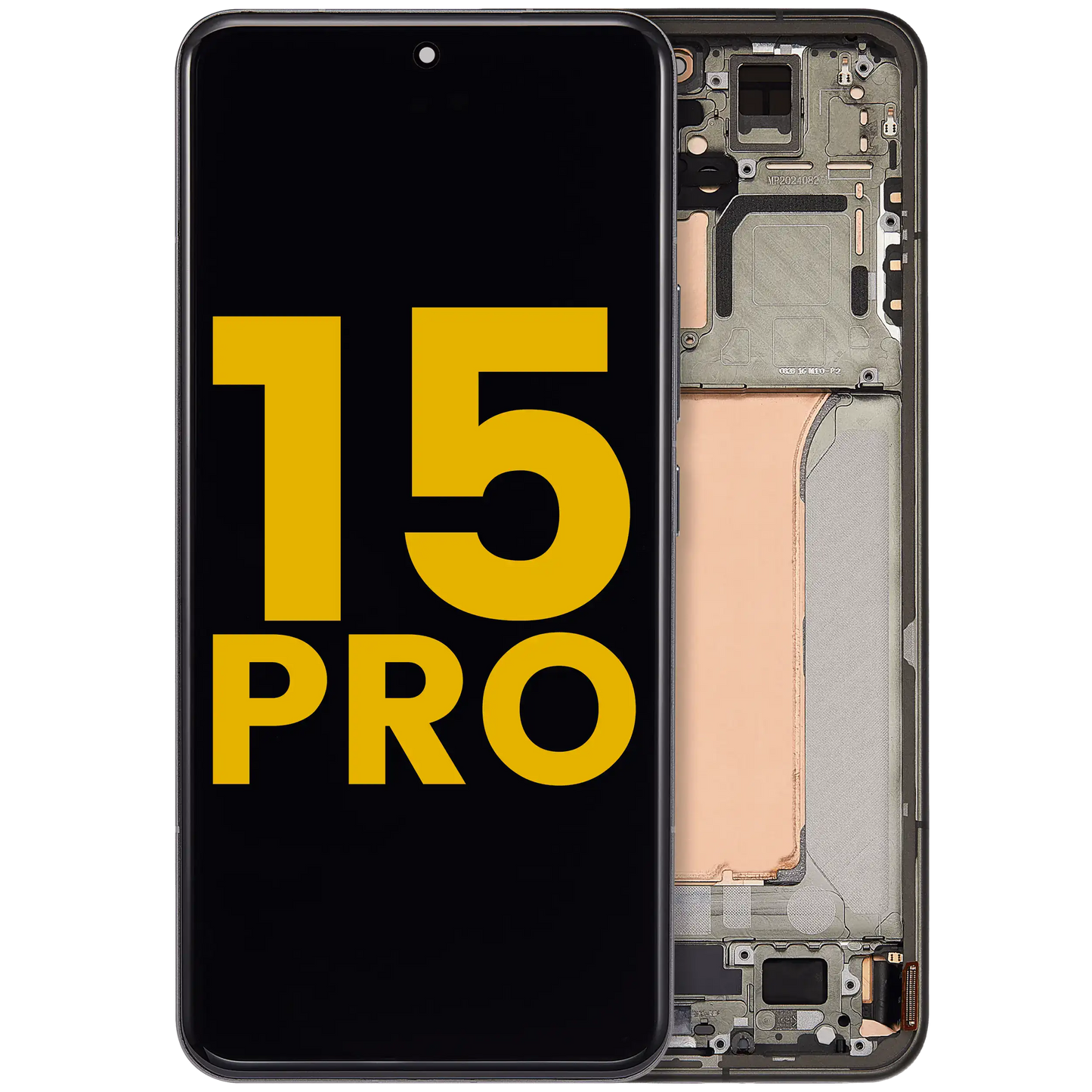 OLED Assembly With Frame For Xiaomi 15 Pro (Refurbished) (Green) – replacement part product view – OLED Display Replacement for phone repair