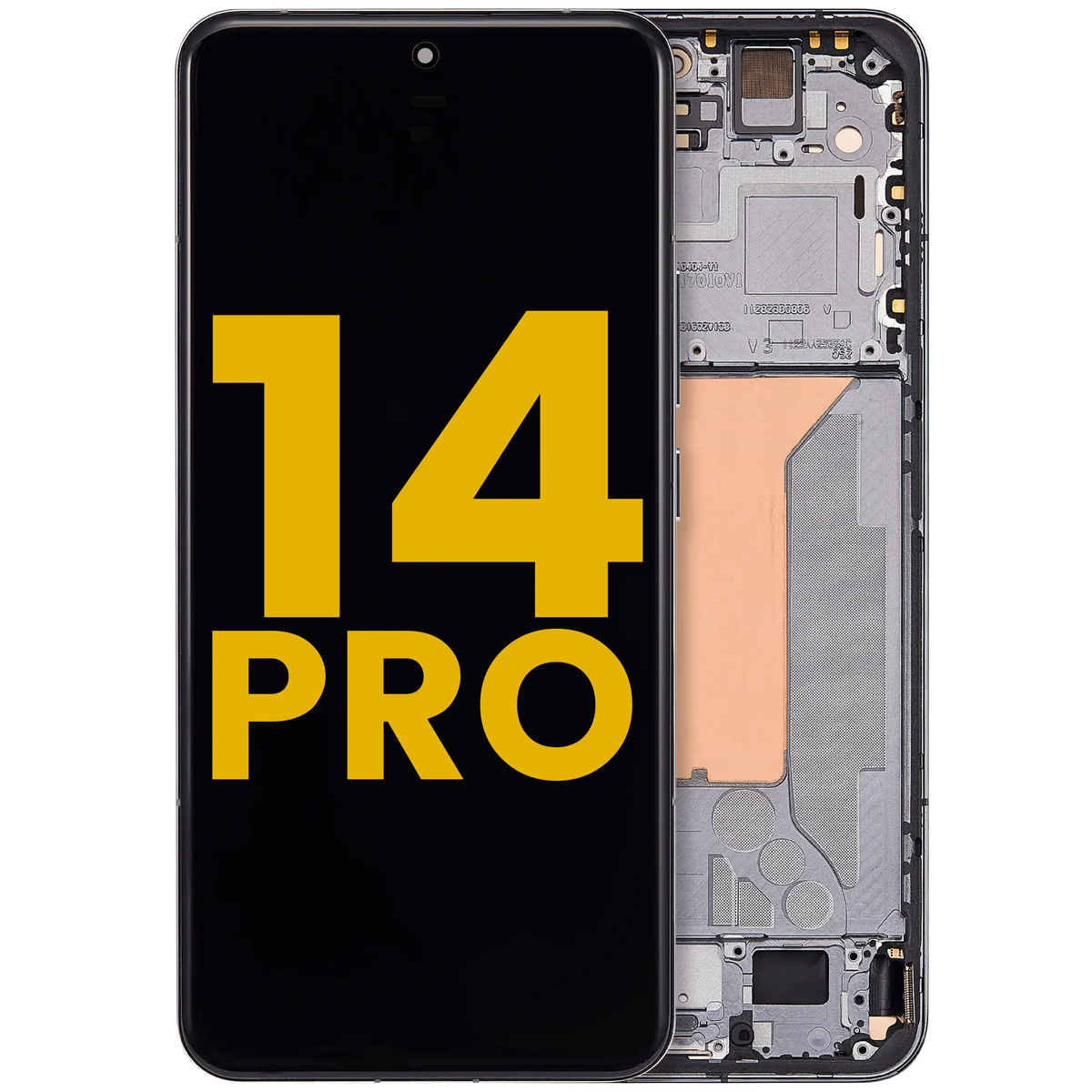 OLED Assembly With Frame For Xiaomi 14 Pro (Refurbished) (Black) – replacement part product view – OLED Display Replacement for phone repair