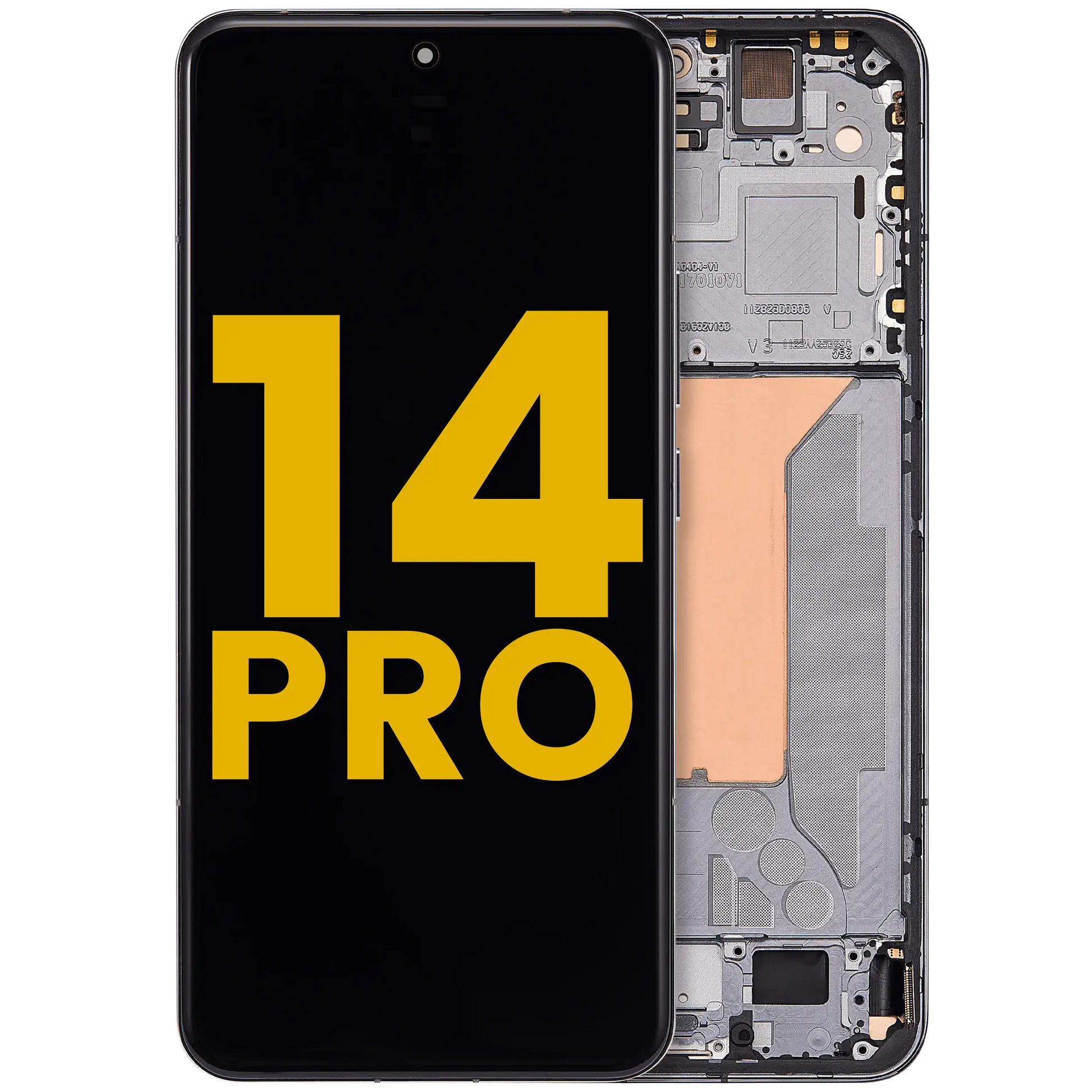 OLED Assembly With Frame For Xiaomi 14 Pro (Refurbished) (Black) – replacement part product view – OLED Display Replacement for phone repair